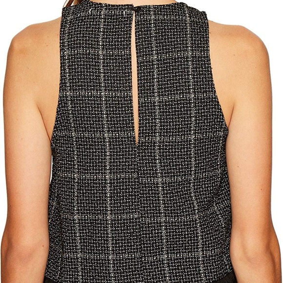 New BISHOP & YOUNG Tweed Fringe Crop Top - Picture 5 of 9